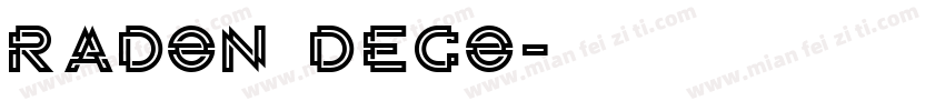 Radon Deco字体转换